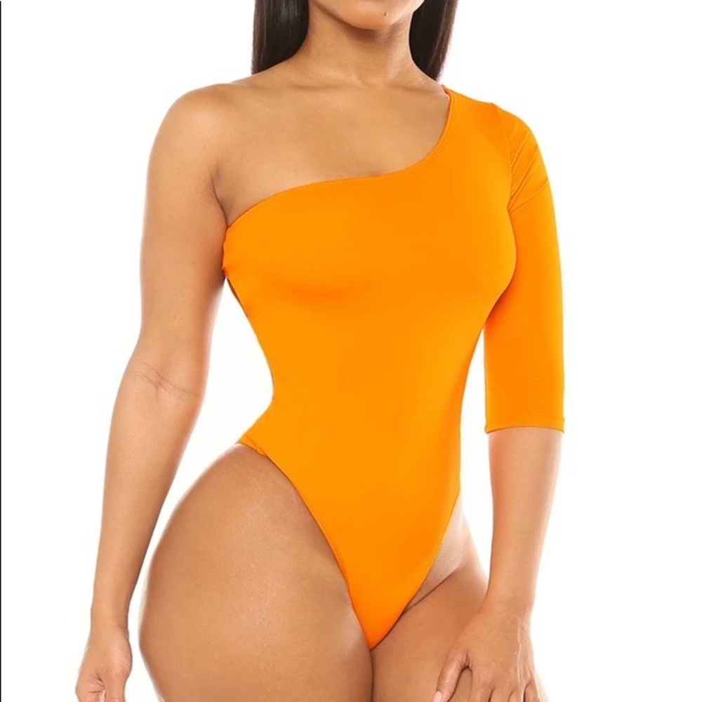 Icon One-Sided Swimsuit-Orange